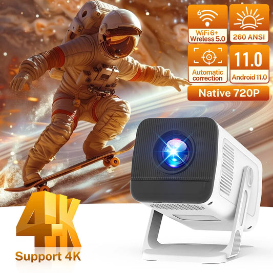 LynCast Lumi X1AQ - Portable 4K Projector for Indoor & Outdoor Movies
