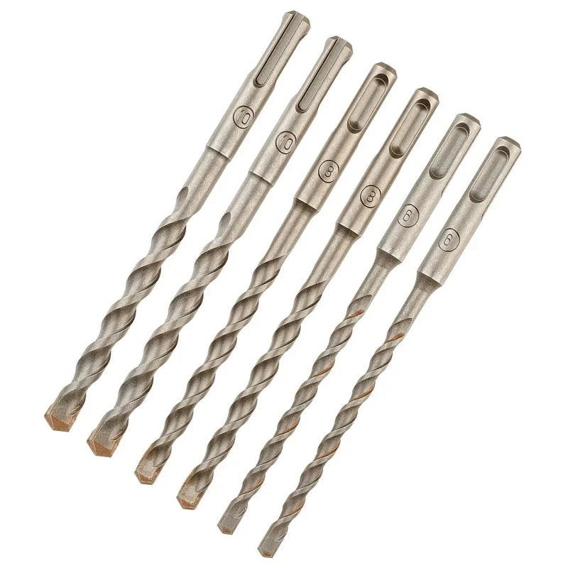 DEWALT DT60302 SDS Plus Drills 6 Piece Set 6MM 8MM 10MM  Electric Hammer Bit Non-Slip Twist Drill Tool Accessories