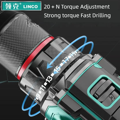 Brushless Electric Drill Tapping Cordless Impact Drill Metal Ratchet Chuck Electric Hand Drill Household Electric Screwdriver