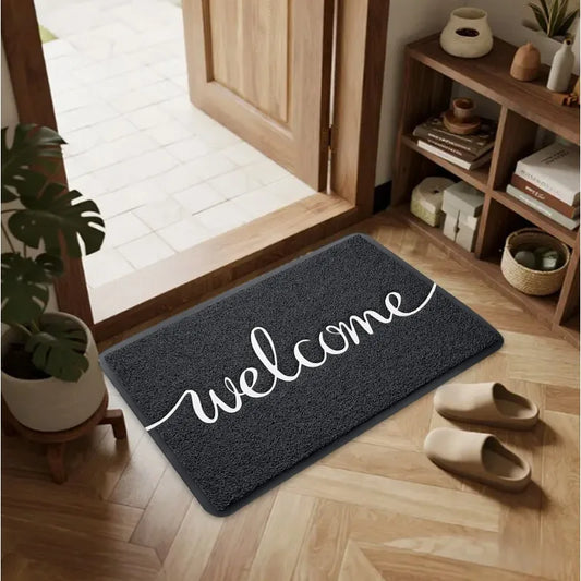 Welcome Mat Non Slip Entrance Rug Retro Style Door Mat Home Decoration Indoor Outdoor Use Fashionable