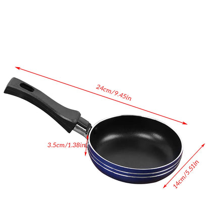 12cm/14cm/16/18cm Mini Frying Pan Non-Stick Steel Frypan Pot Saucepan Random Color For Cookware Kitchen Cookware