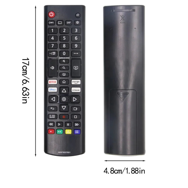Universal Remote Control AKB76037601 for All Models TV LED HD 4K Smart UHD HDTV with Prime-Video Disny Netflx Channel Buttons