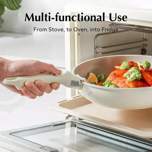 White & Grey Anti Scalding cookware sets with detachable handles Replacement universal pot handle All-purpose detachable handle