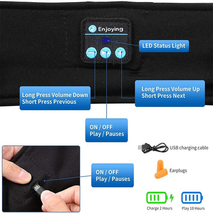 SLEEPBAND 3-IN-1 - BLUETOOTH 5.0 SLEEP HEADBAND HEADPHONES